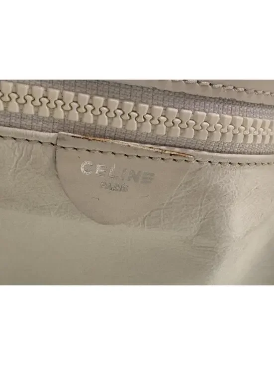 Authentic Vintage Céline White Leather Tote Bag - Picture 6 of 9